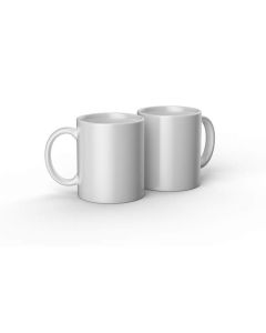 Ceramic Mug Blank, White - 12 oz/340 ml (2 ct)