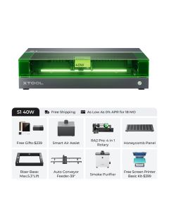  xTool S1 40W All-in-One Color Bundle - Black