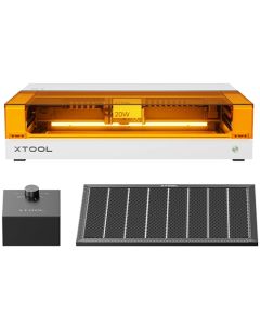 xTool S1 40W with Air Assist and Honeycomb - White