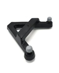 A-Frame Retort Base - 10"x11" Base -  Heavy Duty Cast Iron, Black - Eisco Labs