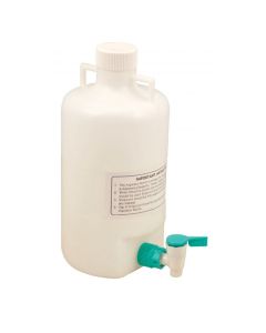 20 Liter Polypropylene Aspirator Bottle with Leak Proof Spigot - Eisco Labs