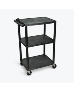 42"H AV Cart - Three Shelves, Electric