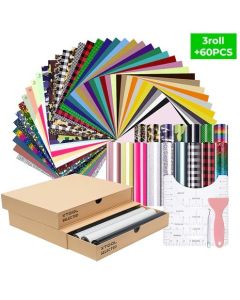 Heat Transfer Vinyl Kit (60pcs+3rolls)