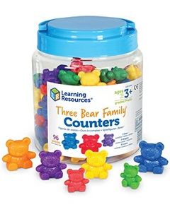 Three Bear Family® Rainbow Counters, Set of 96