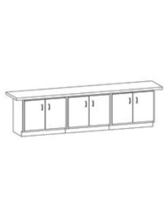 Hann WWB-10L Wall Workbench With 6 Doors 24 x 120